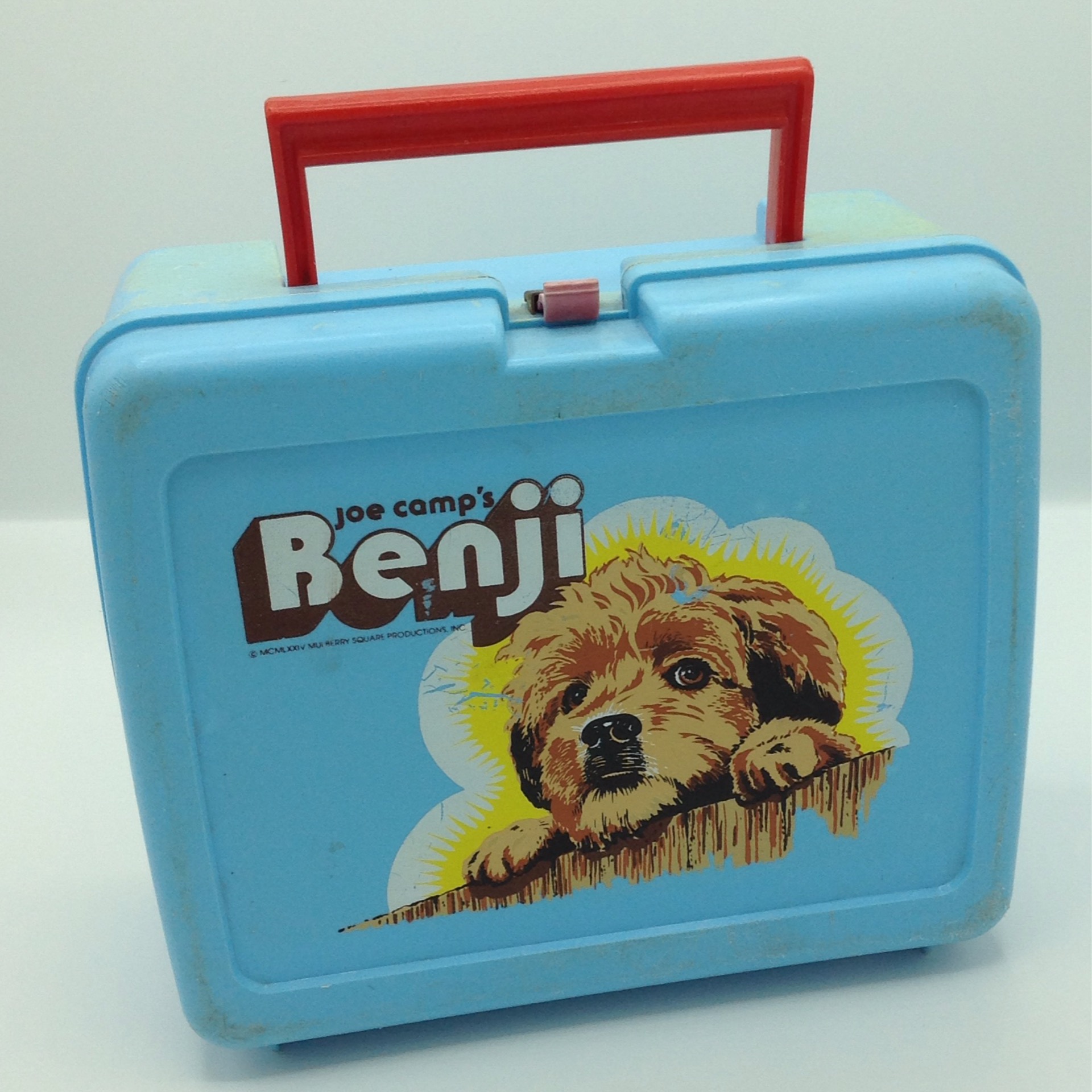 VINTAGE BENJI PLASTIC LUNCH BOX w/THERMOS Used Condition